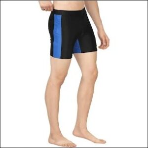 Boldfit Blue And Black Swimming Shorts For Men Size M