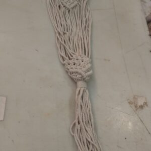 White Cotton Hanging For Flower Pot