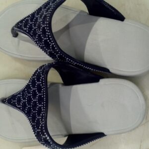 Grey And Blue Colour Slipper For Women Size 5