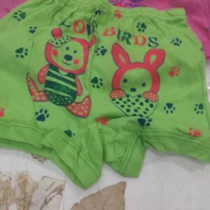 Multicolour Shorts For Kids Size 6 To 9 Month Pack Of 2