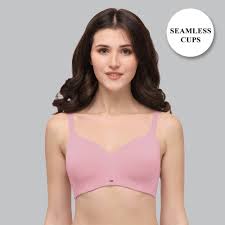 Light Pink Colour Padded Bra Size 40 For Women