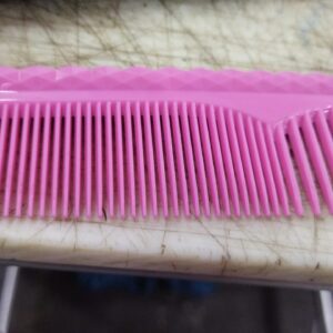 Pink Color Plastic Hair Comb