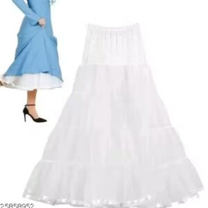 White Cancan Skirt For Lehenga For Womens Size S