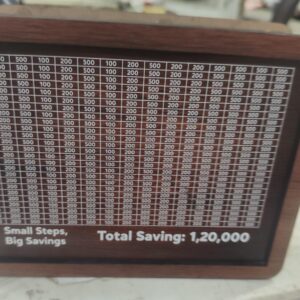 Brown Color Wooden Money Saving Box