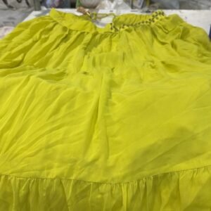 Women Green Color Ghagra Size L