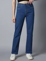 High Star Women Straight Fit HighRise Clean Look Stretchable Jeans Size 36