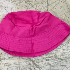 Zayzoo Solid Unisex Cotton Classic Packable Beach Bucket Sun Pink Hat