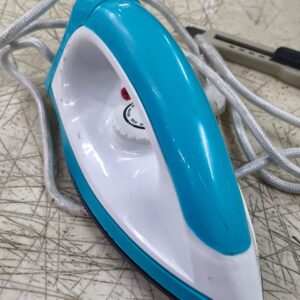 Longway Solimo Plastic 1100Watt Dry Iron White And Turquoise