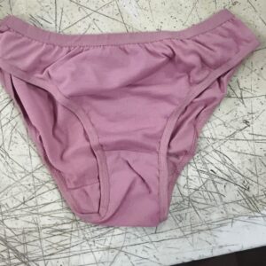 Women Daily Wear Mid Rise Plain Pink Panty M