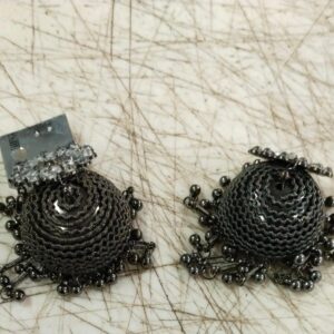 Women Black Colour Trending Big Jhumka