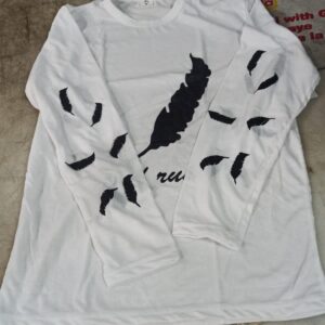 White Colour T Shirt For Men Size L