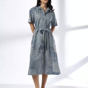 Siyahi Long Blue Dress Size M