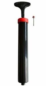 Football Air Pump Black Red 1Pc