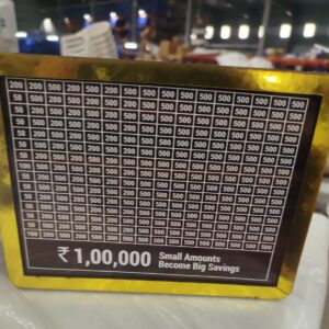 Brown Color Wooden Money Saving Box