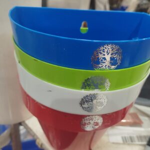 New Stylish Shape Wall Hanging Flower Pot Multicolor Set Of 4