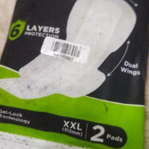 Pee Safe Ultra Thin Sanitary Pads Size 2 Xl 2 Pads