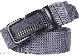 Grey Color Fabric Belt For Men