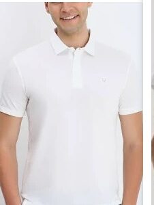 White Colour T Shirt For Men Size L