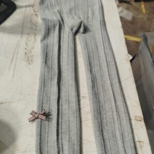 Girls Leggings Spring And Autumn Cotton Lace Tights For Toddlers Grey Size 3 Yrs