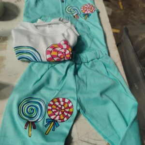 Skyblue Color Hooded Jacket Set With White T Shirt Full Sleeve For Kids Size 16