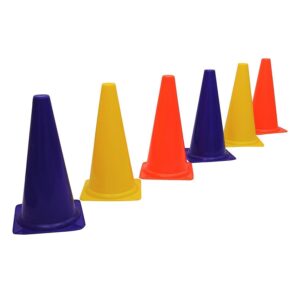 Multicolor Plastic Toy Cone Set Of 6