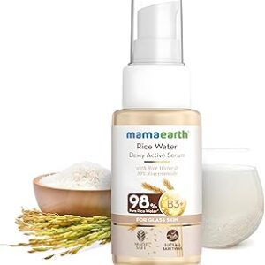 Mamaearth Rice Water Dewy Active Serum Rice Water Hyaluronic Acid 50 Ml