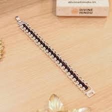 Silver Plated Modern Rudraksha Bracelet For Unisex