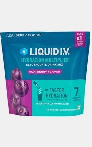 Liquid I Point V Point Hydration Multiplier Acai Berry Electrolyte Powder Drink Mix 384 G