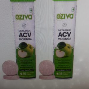 Oziva Acv Moringa Control Cravings Fat Oxidation Green Apple Pack Of 2 Combo 30 Tablets