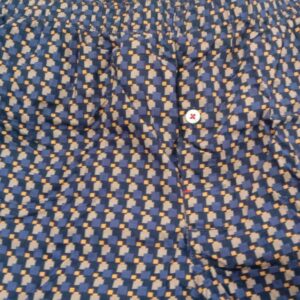 Blue Colourblocked Cotton Shorts For Men Size L