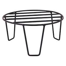 Black Colour Metal Planter Round Stand