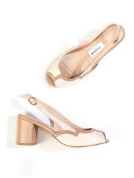 Oceedee Women Ivory Rubber Heels Beige Size 38