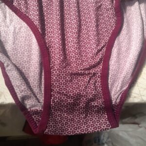 Womens Printed Panty Maroon Size Xl