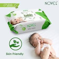 Novel Babio Baby Wipes 72 Pcs