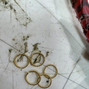 Golden Color Nose Ring Pack Of 5