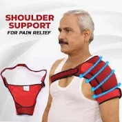 Shoulder Support For Pain Relief Red Strap Belt