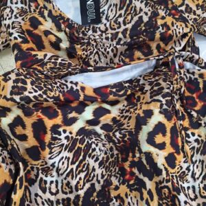 Women Trendy Leopard Print Dress Xl