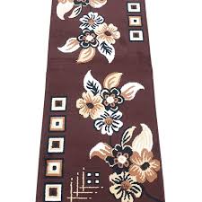 Multicolor Cotton Printed Floor Carpet Hand Knotted