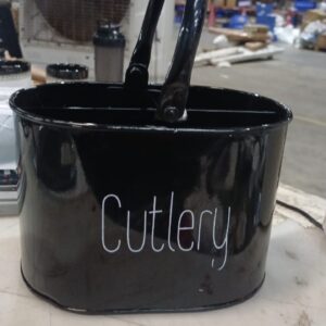 Methik Multifunctional Metal Tableware Storage Box Utensils Spoon