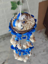Sea Shell Mini Bird Wind Chime 15 Inch