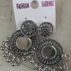 Silver Colour Earrings For Women