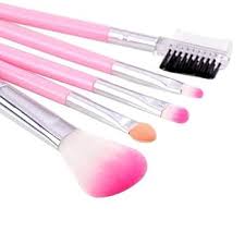 Squickle Synthetic Bristle Foundation Brush Face And Eyeshadow Makeup Brush Kit Set Of 5