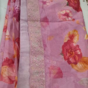 Pink Colour Printed Dupatta For Women