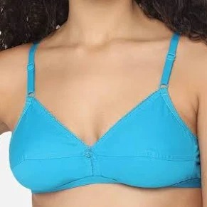 Womens Cotton Bra Size 38 Sky Blue
