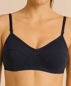 Womens Cotton Bra Size 38 Navy Blue