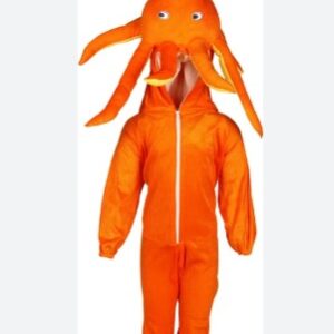 Orange Colour Fancy Dresses Octopus Kids Costume Size 10 To 11 Yrs