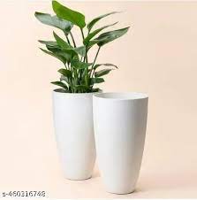 Modern White Planters Pack Of 4