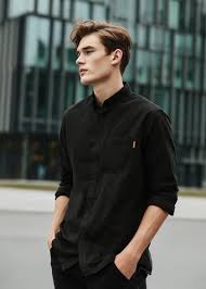 Islands Of Loom Black Shirt For Man Xl Size