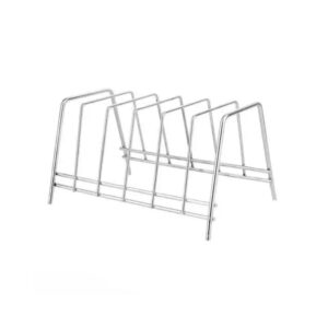 Stainless Steel Chrome Finish 9 Section Plate Stand