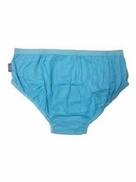 Sky Blue Plain Women Cotton Panty Size 95Cm